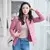 Jaqueta Feminina Inverno Puffer Plus Todos Tamanhos Rosa Couro - comprar online