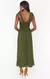 Vestido Midi com Amarrações e Babados Elegante - loja online