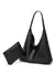 Bolsa Feminina Retrô de Ombro | Nova Sacola 100% Estilo, Design Simples e Sofisticado – Cores: Rosa Quente, Borgonha, Cinza, Chocolate, Marfim e Preto – Tamanho Único - loja online