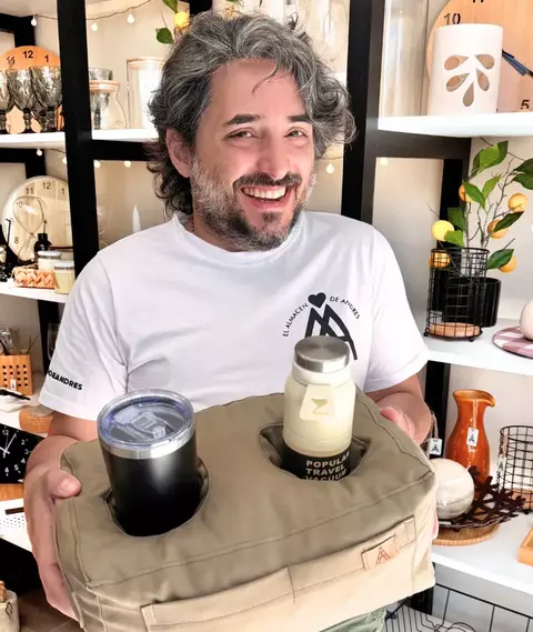 • ALMOHADÓN MATERO • (marron liso) - comprar online