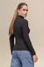 Blusa de Malha Franzido na Frente PRETO - Três Chic BH