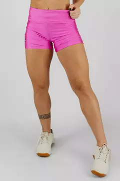 Short Curto Básico Kebra Kexo Rosa Gloss