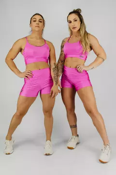 Short Curto Básico Kebra Kexo Rosa Gloss - Vírus Fitness Store: Moda Fitness, Crossfit e Academia - Roupas de Qualidade para Seu Estilo de Vida Ativo