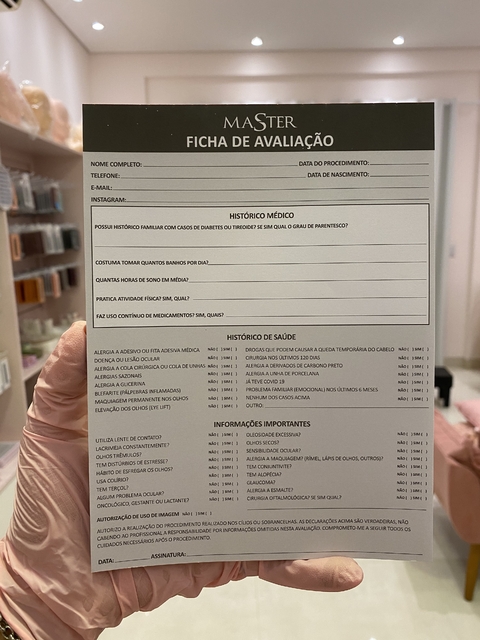 Ficha de Avaliação Olhos Master