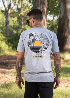 remera deck melange NOIR SUNSET