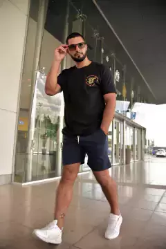 Remera Regular fit SNAKE - black en internet