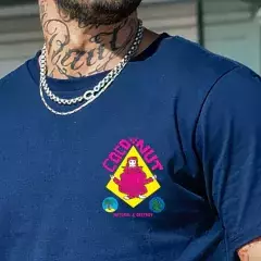 Remera Regular fit ZEN MONKEY- azul navy - comprar online