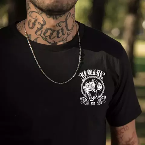 Remera Regular fit BEWARE CM- black - comprar online