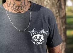 Remera Regular fit MONKEY PALM CM - gris topo - comprar online