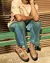 JOSEF NUBUCK LEATHER SANDALS WITH BUCKLE - comprar online