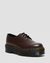 1461 QUAD BURGUNDY SHOES IN SMOOTH LEATHER