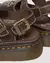 DUNNET FLOWER IN FULL GRAIN LEATHER SANDALS