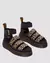 CLARISSA II LEOPARD PRINT LEATHER QUAD PLATFORM SANDALS - Dr. Martens Brasil