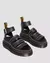 CLARISSA II QUAD HARDWARE PLATFORM SANDALS IN MILLED NAPPA LEATHER - Dr. Martens Brasil