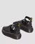 CLARISSA II QUAD HARDWARE PLATFORM SANDALS IN MILLED NAPPA LEATHER - loja online