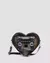 BRUSH OFF LEATHER HEART BAG
