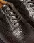 LOWELL SHOE IN ANALINE LEATHER WITH CROCODILE EFFECT na internet
