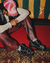 MONK QUAD STRAP CONTRAST STITCH PLATFORM SHOES - comprar online