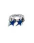 ICON BLUE ENAMELED SINGE RING - comprar online
