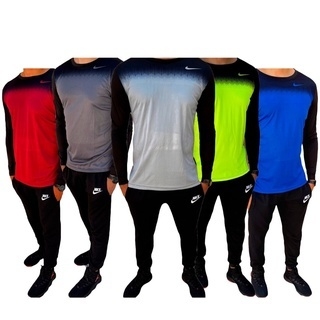 KIT 10 Camiseta Manga Longa Dray Fit