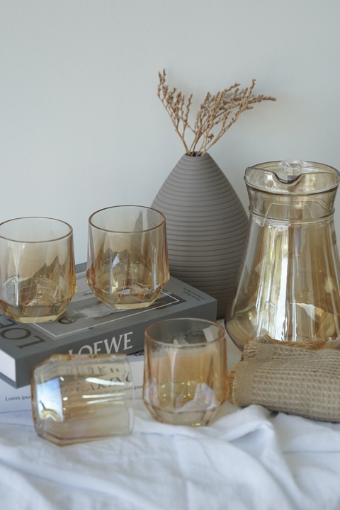 JUEGO SUNSET JARRA+VASOS - comprar online
