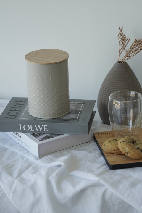 LATA REDONDA CAFÉ TAPA BAMBOO - comprar online