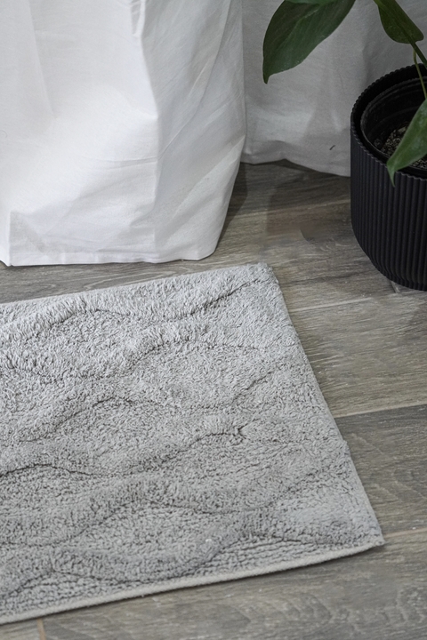 ALFOMBRA DE BAÑO PATH GRIS CLARO