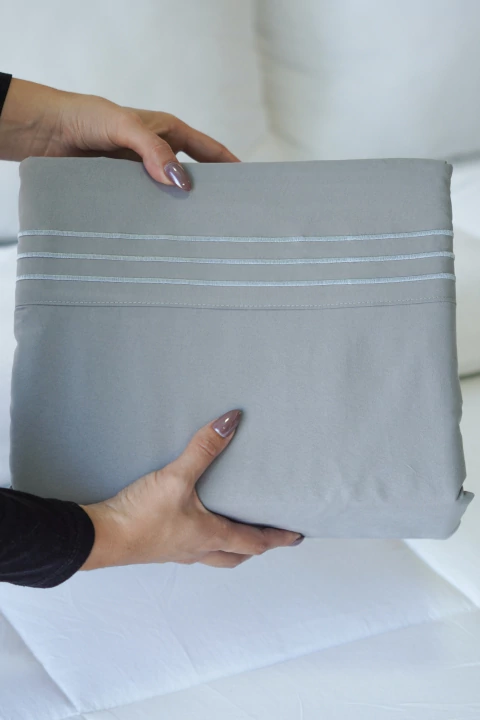 SABANAS HOTEL QUEEN 700 HQ GRIS OSCURO - comprar online