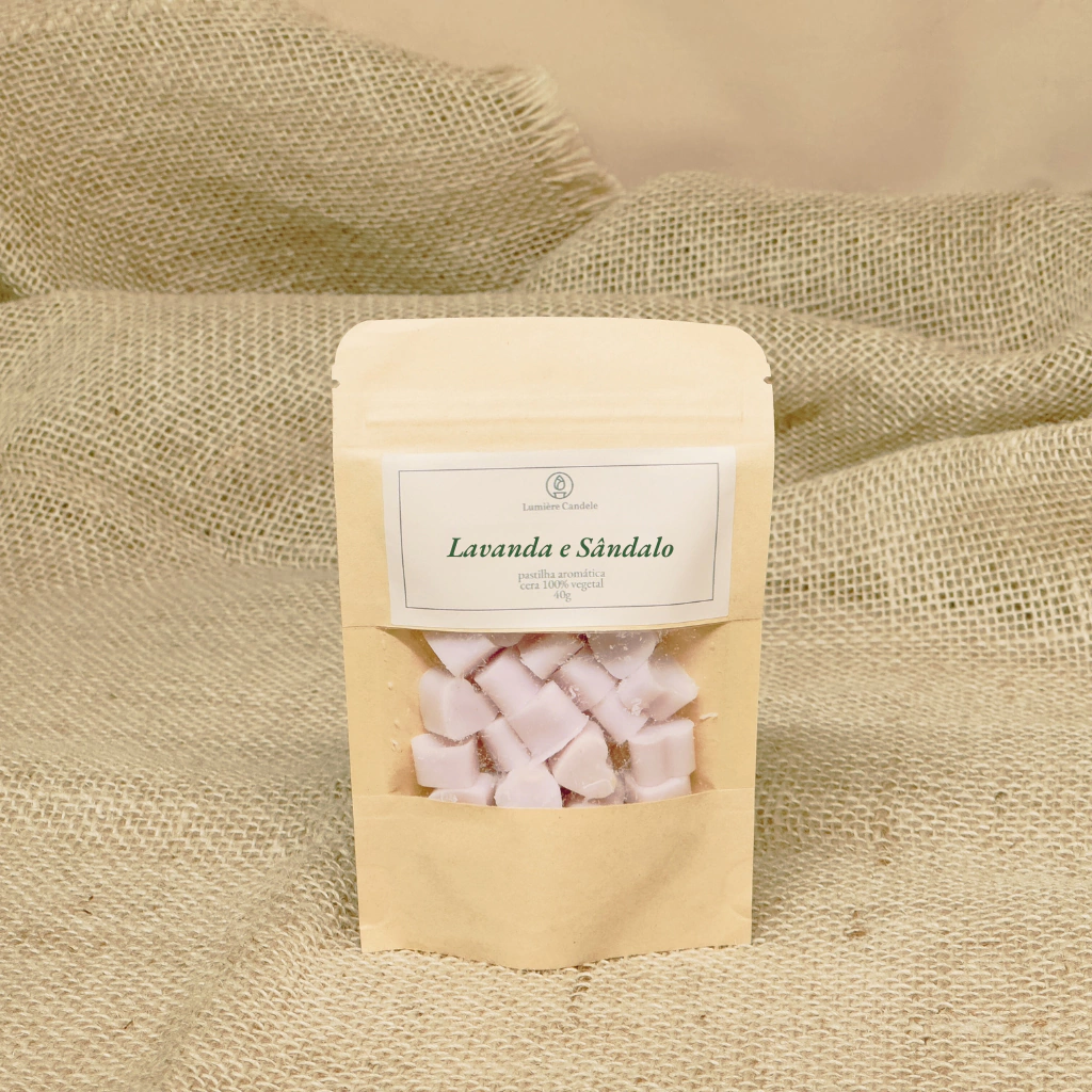 Wax Melt Lavanda e Sândalo 40g