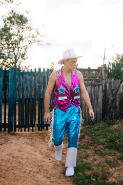 Calça Country Franjas