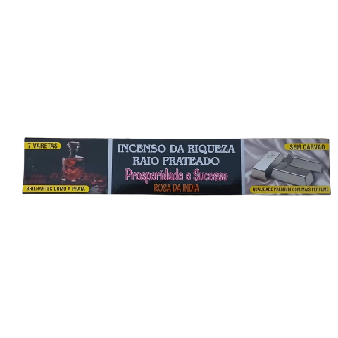 INCENSO DA RIQUEZA ROSA DA INDIA 7 VARETAS FABRICA DO AROMA - comprar online
