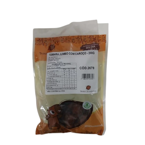 TÂMARA JUMBO SEM GLÚTEN 200G TAINÁ - comprar online