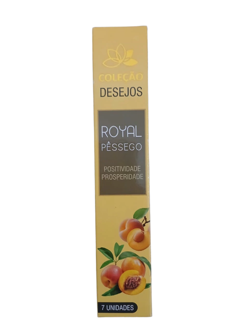 INCENSO ROYAL PESSEGO 7 VARETAS COLECAO DESEJOS - comprar online