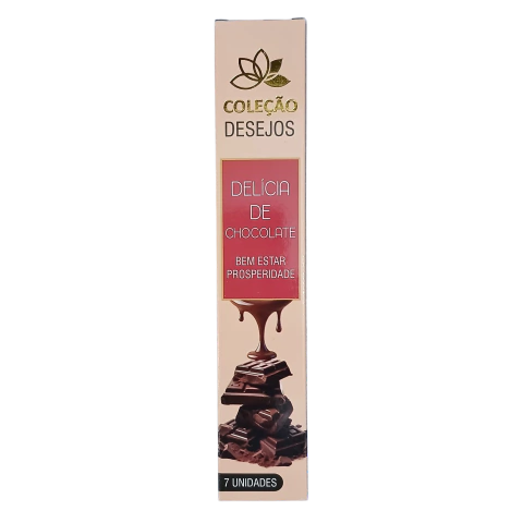 INCENSO DELICIA DE CHOCOLATE 7 VARETAS COLECAO DESEJOS - comprar online