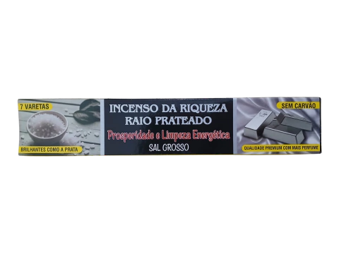 INCENSO DA RIQUEZA SAL GROSSO 7 VARETAS FABRICA DO AROMA - comprar online