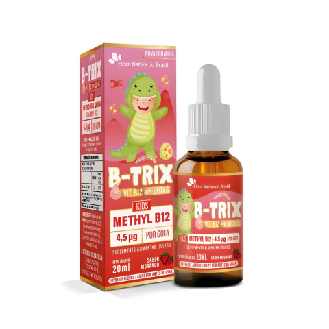 B-TRIX (VITAMINA B12 INFANTIL) MORANGO 20ML FLORA NATIVA