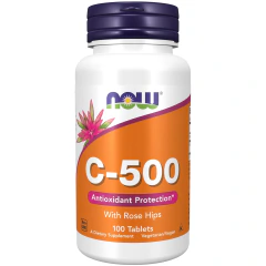 VITAMINA C 500MG 100 TABLETES NOW FOODS