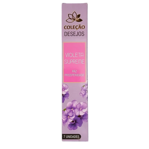 INCENSO VIOLETA SUPREME 7 VARETAS COLECAO DESEJOS - comprar online