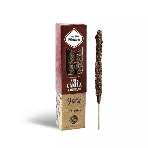 INCENSO HIERBAS CANELA ANIS E OLÍBANO SAGRADA MADRE - comprar online