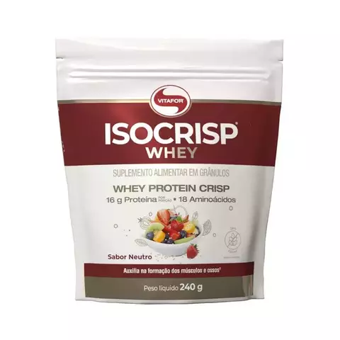 ISOCRISP WHEY NEUTRO POUCH 240G VITAFOR - comprar online