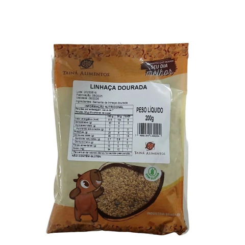 LINHAÇA DOURADA SEMENTE SEM GLÚTEN 200G TAINÁ - comprar online