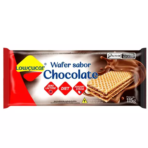 WAFER DIET DE CHOCOLATE LOWÇUCAR 115GR - comprar online