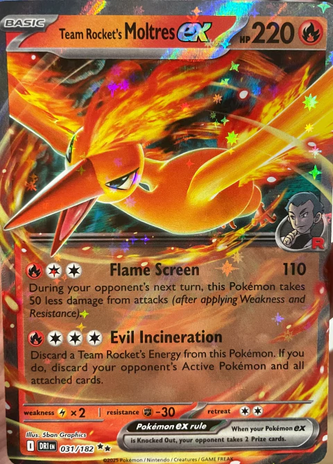 TEAM ROCKET S MOLTRES EX 031/182 REV. HOLO - comprar en línea
