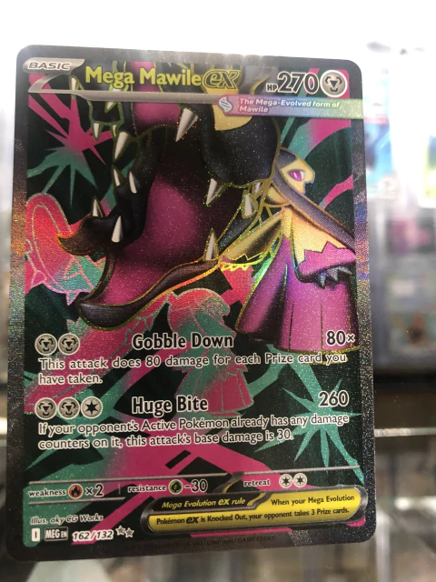 MEGA MAWILE EX 162/132 TEXTURE REV HOLO