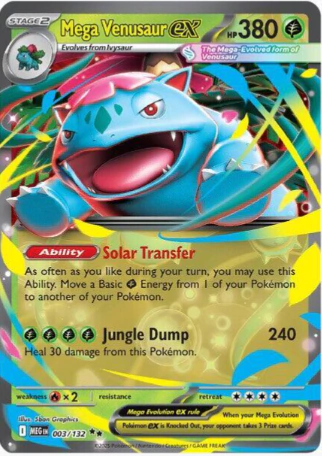 MEGA VENUSAUR EX 003/132