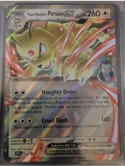 TEAM ROCKET S PERSIAN EX 218 PROMO