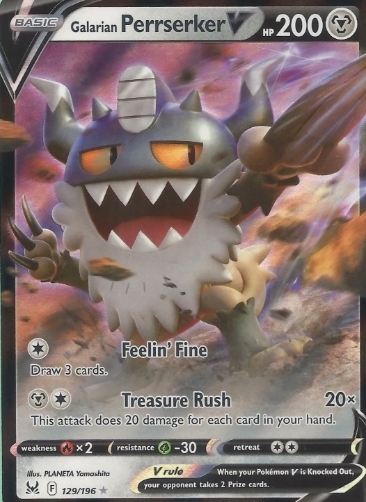 Galarian PERRSERKER V 129/196