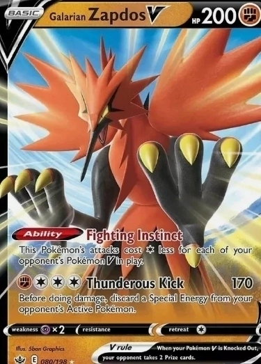 galarian zapdos v 080/198