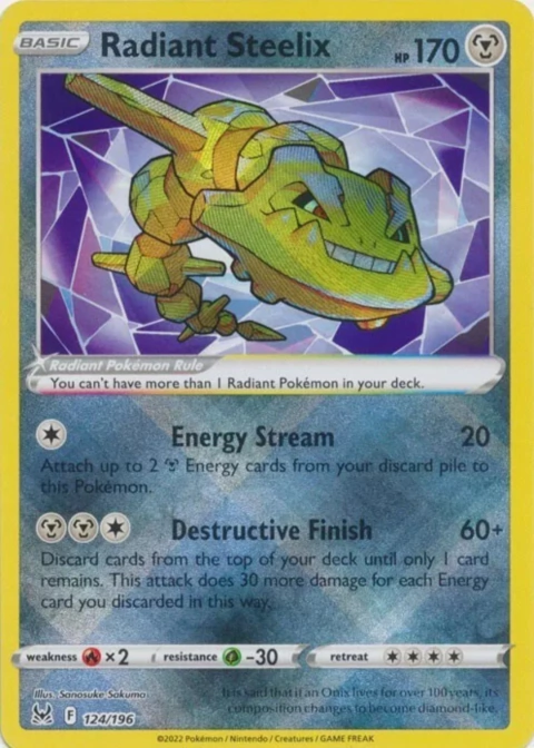 RADIANT STEELIX 124/196