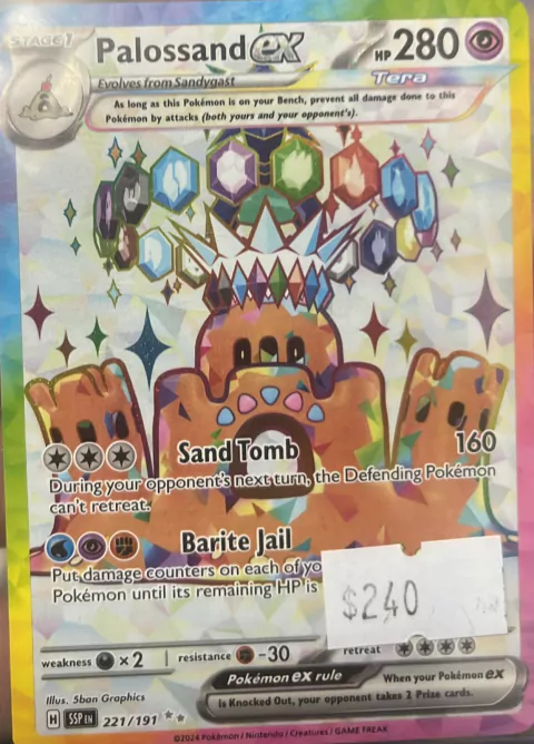 PALOSSAND EX REV. HOLO 221/191